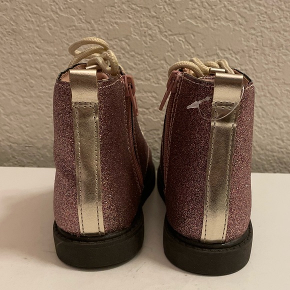 Carter’s Pink Glitter Boots Toddler Sz 11M - Picture 5 of 7